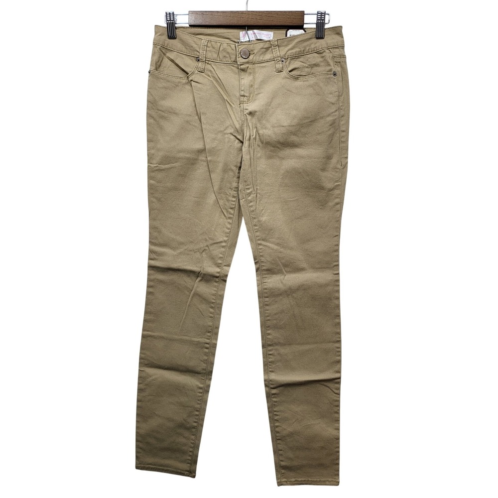 No Boundaries Juniors Khaki Skinny Stretch Jeans Size 9 NJ35B873K Tapered Leg